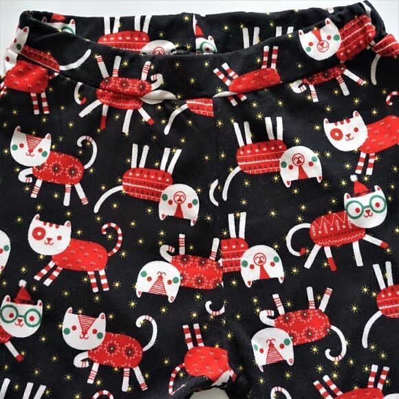 Yado Christmas Cats Youth Girls Leggings Sz L / XL Soft Holiday Lounge Pants - Picture 7 of 8
